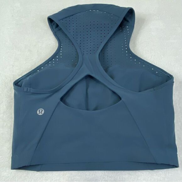 LULULEMON UNLEASH STRENGTH BRA  IRON BLUE - Picture 2 of 10